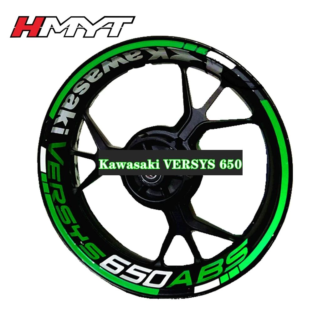 

Applicable to 2019 Kawasaki versys1000se versys650 motorcycle wheel hub sticker waterproof reflective rim Decal