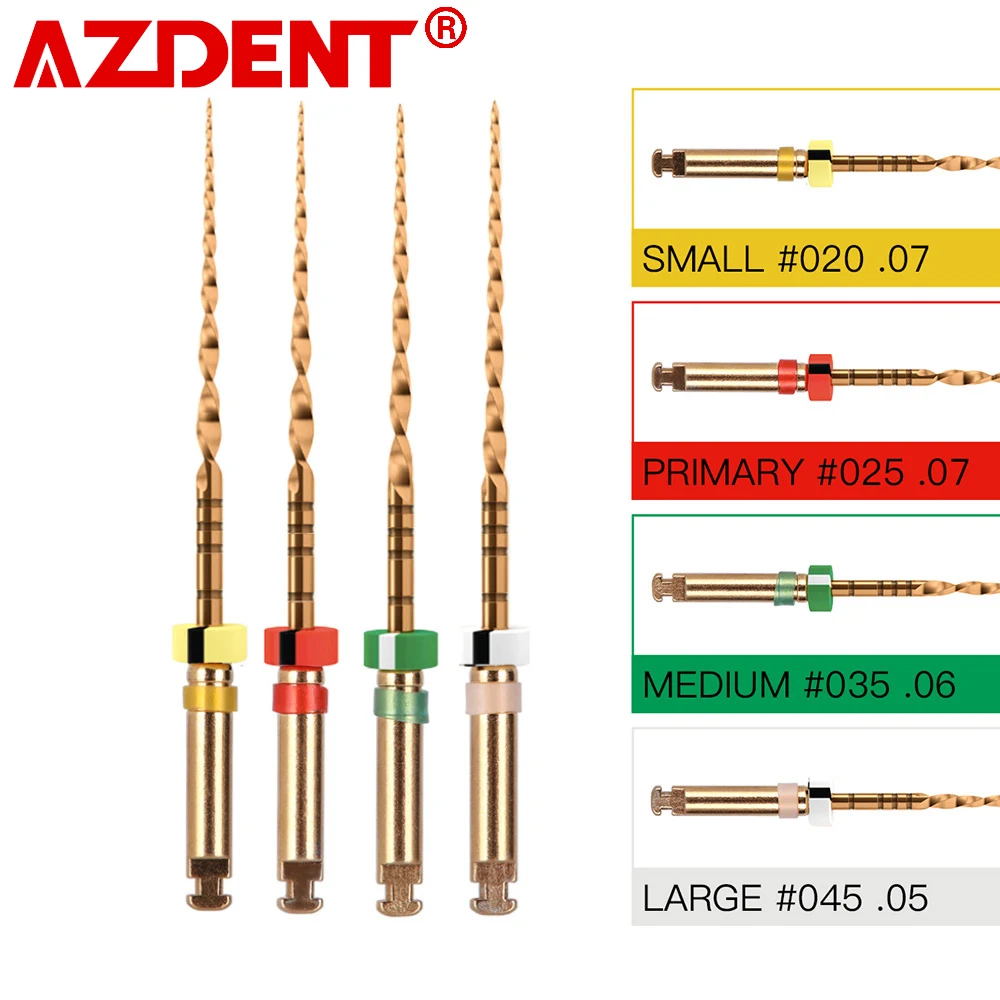 Dental Reciprocating Endodontic Root Canal Niti Primary File Dental Endo Rotary Files Wave OneGold for Root Canal Preparation