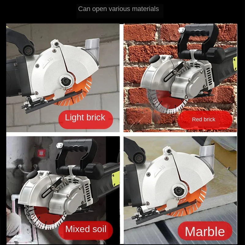 1800-5800-6800W 220V Electric Wall Chaser Groove Cutting Machine Wall slotting machine Steel Concrete Circular Saw Electric Tool