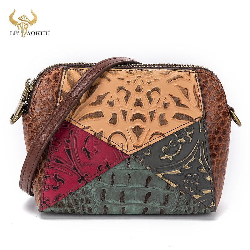 

Hot Sale New Original Leather Luxury Patchwork Ladies Flower Small Purse Handbag Over The Shoulder bag Women Design Tote bag 339