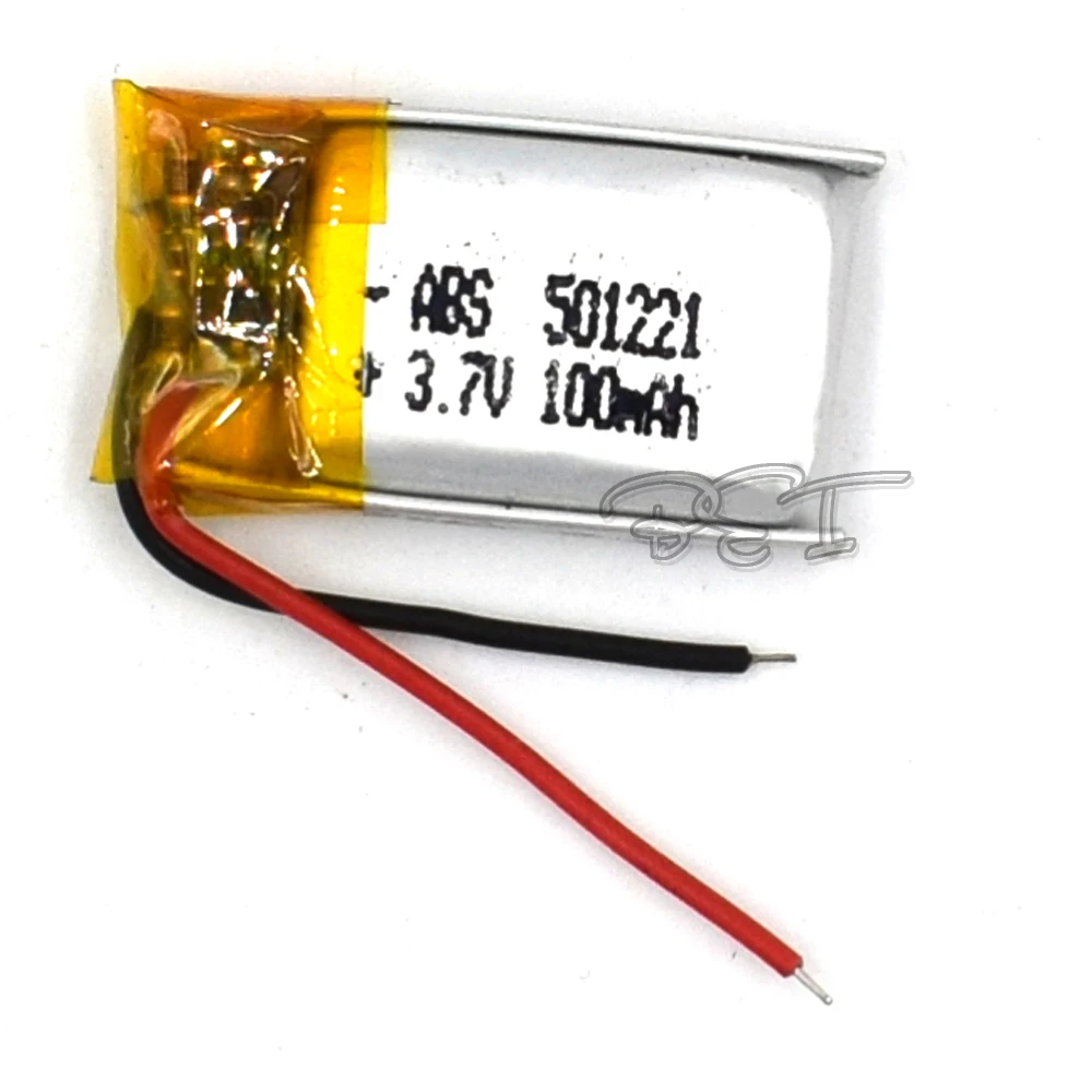 

10Pcs 3.7V 501221 with protective plate 100mAh Rechargeable polymer lithium battery For PSP navigation Ebook core Li-ion Cell