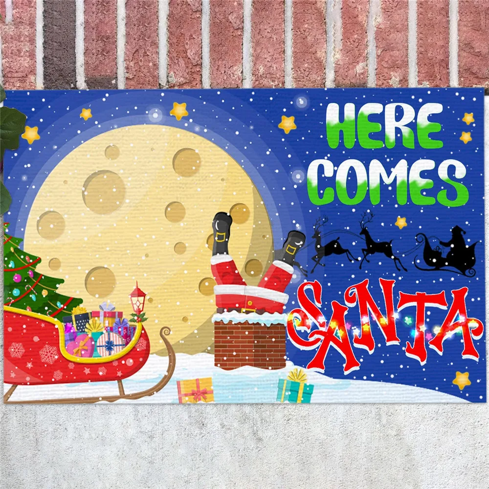 

CLOOCL Ugly Christmas Doormats 3D Graphics Personality Carpet Kitchen Mat Absorbent Non-slip Carpet for Bathroom Drop Shipping