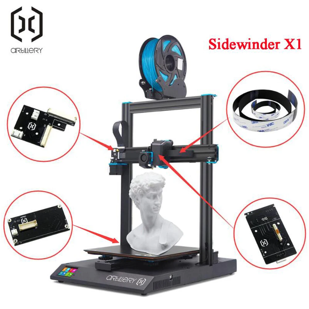 Hot Selling Artillery 3D printer Sidewinder X1 and Genius latest PCB board FPC cable kit