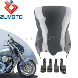 Parabrisas delantero para motocicleta, pantalla de color negro para Suzuki 2006-2014, Boulevard M109R Boss M109R2 M109RZ Limited M50 M90