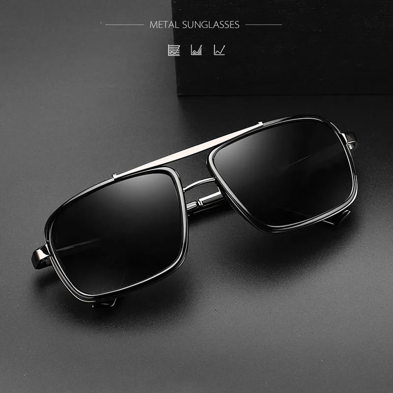 Halley Retro Steampunk Sunglasses Men Polarized Brand Designer Driver Safety Goggle Outdoor Eyewear Man Shades UV Protection