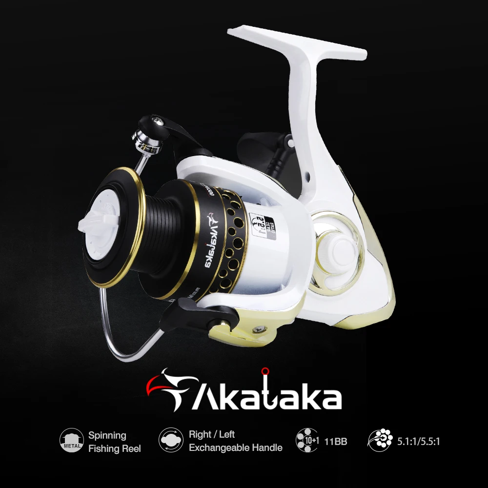 

Hunthouse Akataka Eagle Spinning Baitcasting Reel 2000/3000/4000 Saltwater Jigging Fishing 5.1:1&5.5:1 10+1BB Trolling FishTackl