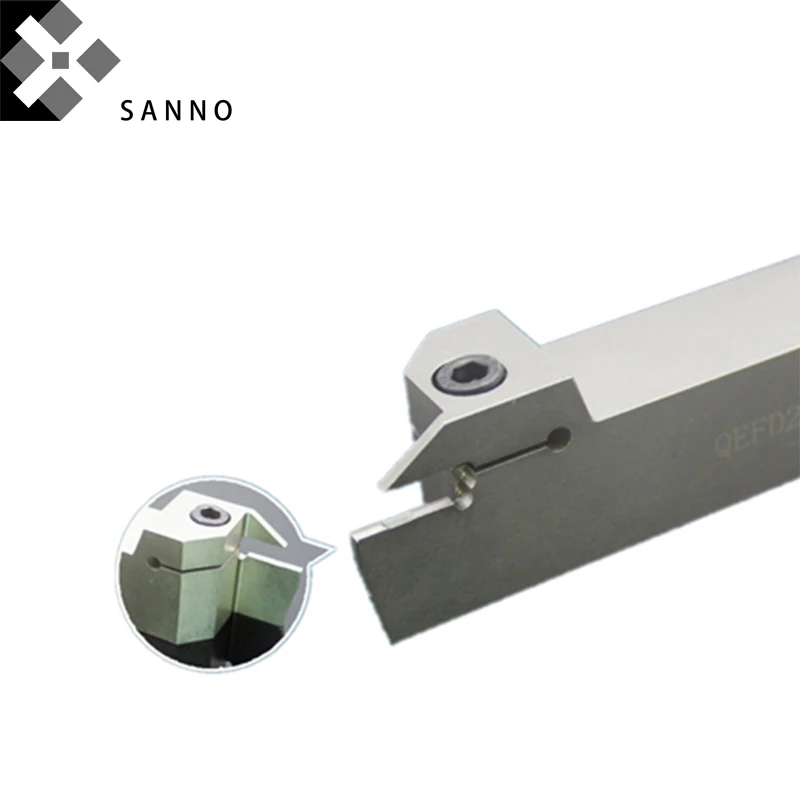 حامل أدوات الخراطة الخارجية QEED / QEFD1616 / 2020 / 2525R17 - R /L10 CNC تحول مخرطة أداة بار للحز وقطع المعادن
