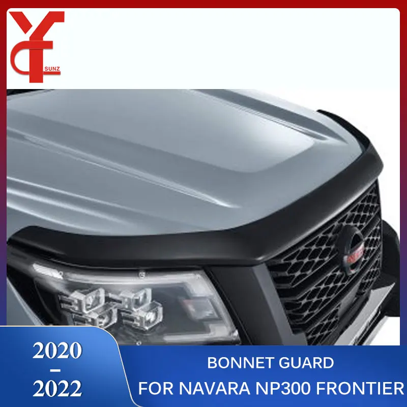 

Bonnet Guard For Nissan Navara 2020 2021 2022 NP300 Frontier 2021 Accessories Bug Shields Hoop Scoop Car Exterior Parts