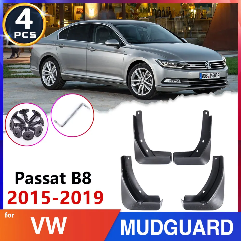 

Брызговики для Volkswagen VW Passat B8 2015 ~ 2019 шины, крылья, 2016 2017 2018, аксессуары, наклейки, брызговик, защита
