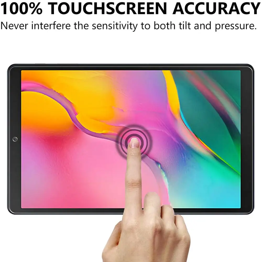 กระจกนิรภัยสำหรับ Samsung Tab A 10.1 2019 SM-T510 Screen Protector ป้องกันรอยขีดข่วนป้องกันฟิล์มสำหรับ SM-T515 T510ฟิล์มแก้ว