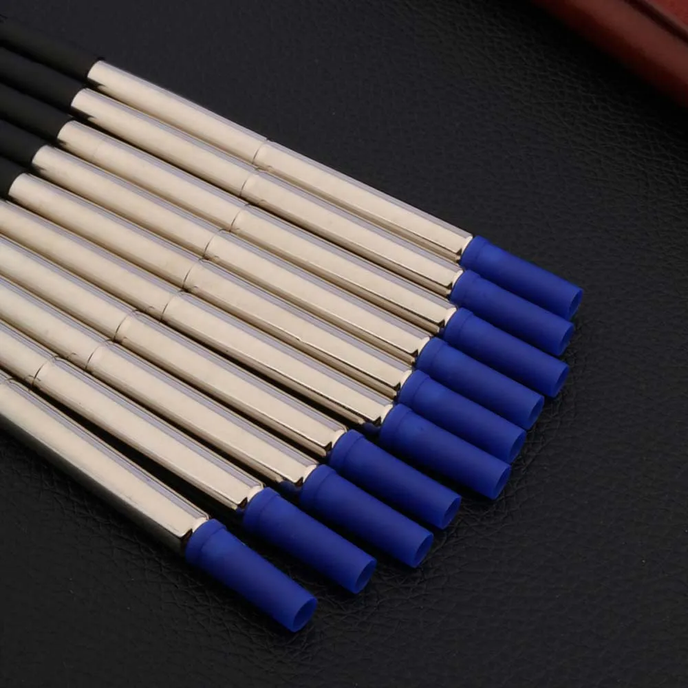 Rolleball Pen Ink Refills 5PC Blue 0r 5PC Black High Quality 0.7MM Metal Gift Stationery Office School Supplies