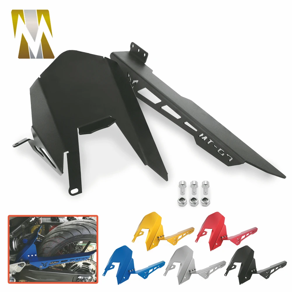 

Motorcycle Rear Tire Hugger Fender Mudguard For Yamaha FZ07 FZ-07 MT07 MT-07 mt 07 2013 2014 2015 2016 2017 Chain Guard Cover