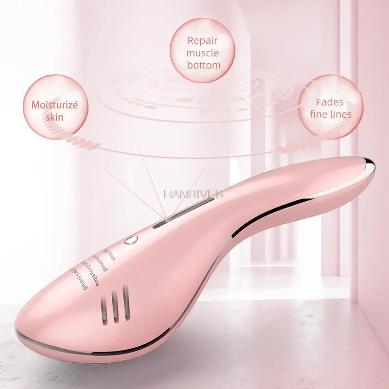 EMS LED Removedor De Rugas Ice Hot Face Lifting MachineMassager Facial Micro Atual Beleza Dispositivo Pele Concurso