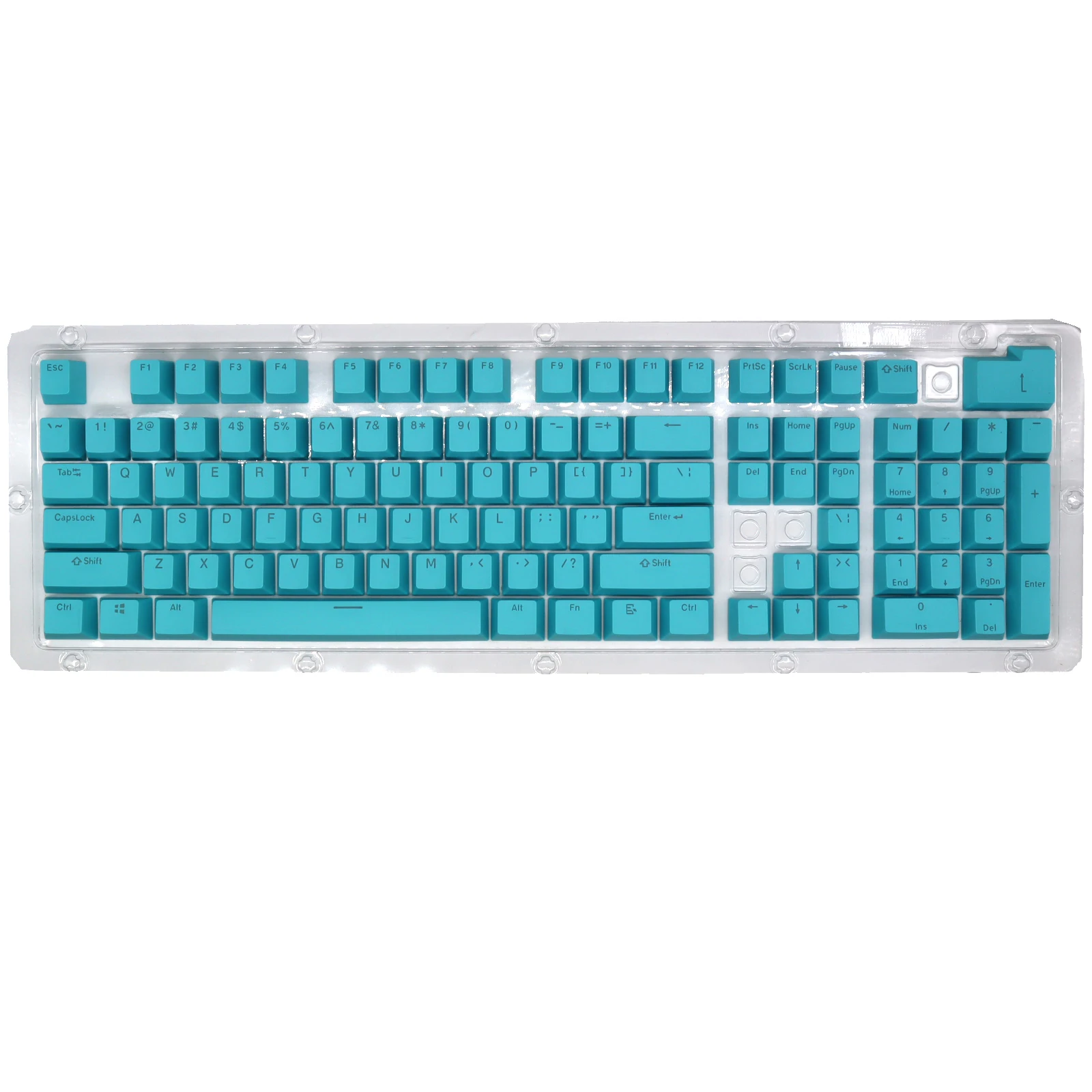 

104 Keys Mechanical Keyboard PBT Keycaps Replacement Ergonomic Oil-resistant Gaming Keyboard Key Caps with Key Puller