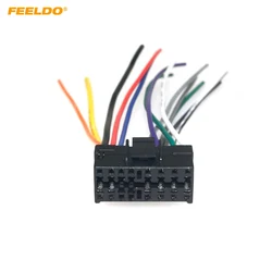 FEELDO 1Pc Car Stereo Radio 16Pin Plug Harness For Sony For JVC Radio Audio Play Auto Adapter Wiring Harness Connector
