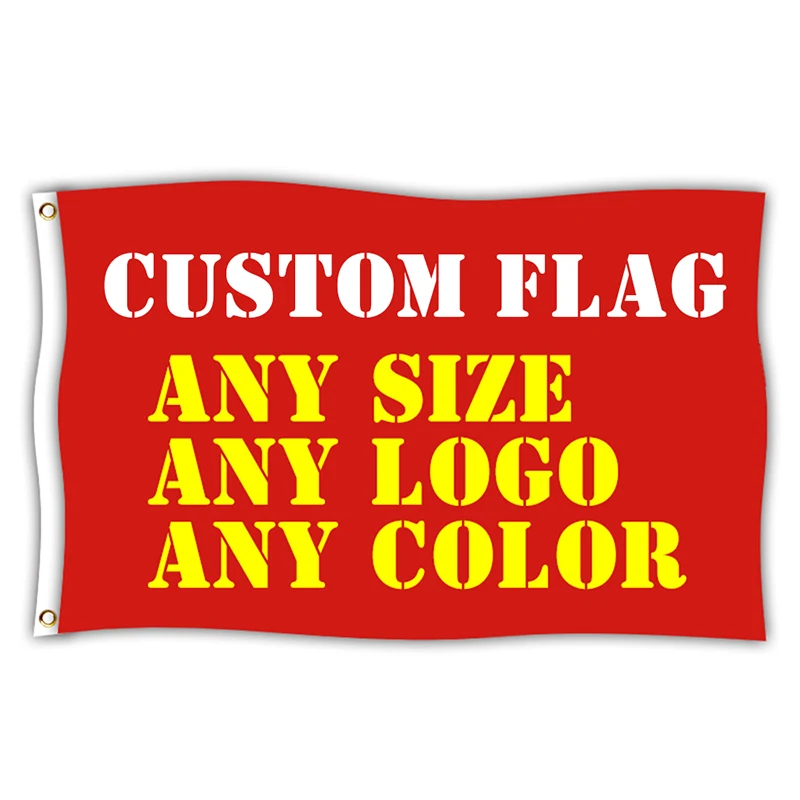 Banderas personalizadas y pancarta colgante de cualquier tamaño, logotipo de diseño libre, publicidad, poliéster, decoración impresa personalizada,