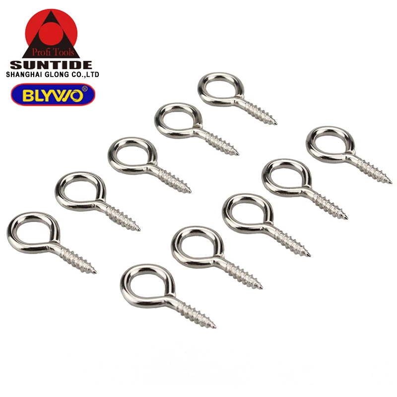 10pcs Eye Screws Screw Cup Hook Wood Products Processing Hardware Fasteners Screws Repair Nail