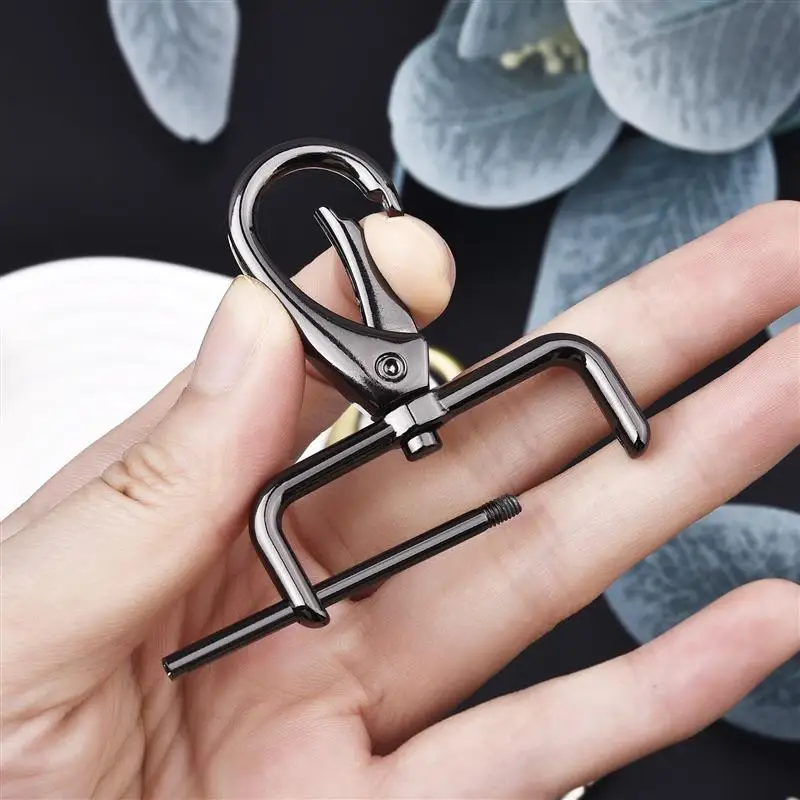 1pcs Metal Detachable Snap Hook Trigger Clips Buckles for Leather Strap/ Belt Keychain Webbing Pet Leash Hooks 5 Sizes