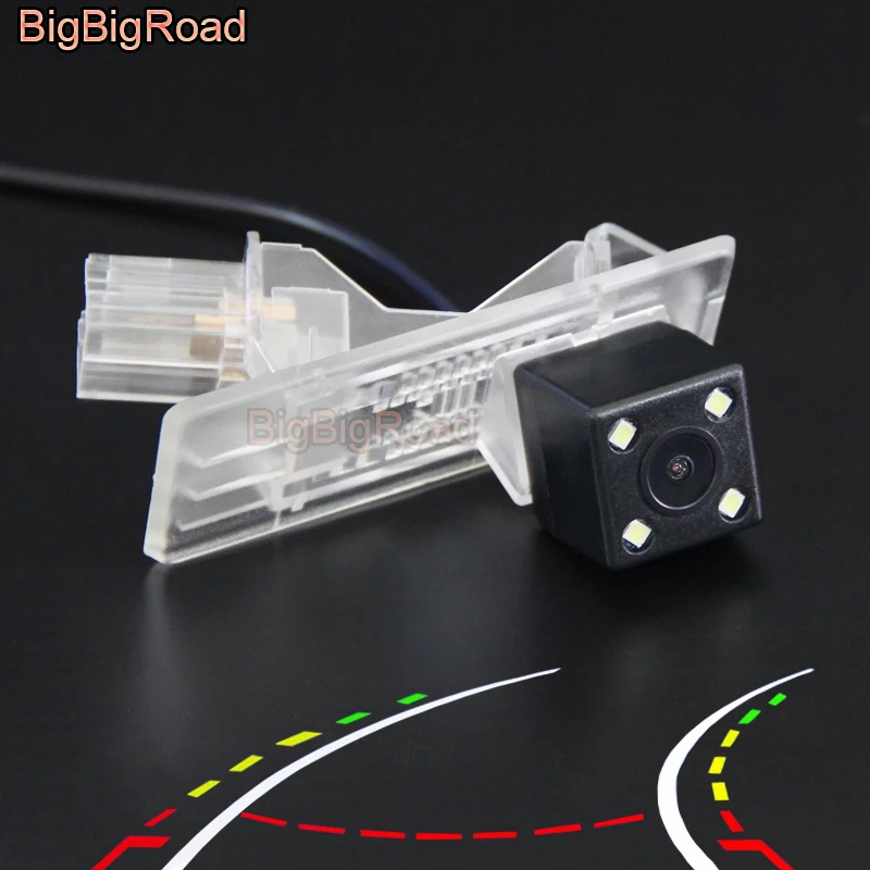 

BigBigRoad Car Intelligent Dynamic Trajectory Tracks Rear View Camera For Renault Lodgy 2012 2013 2014 2015 2016 Night Vision