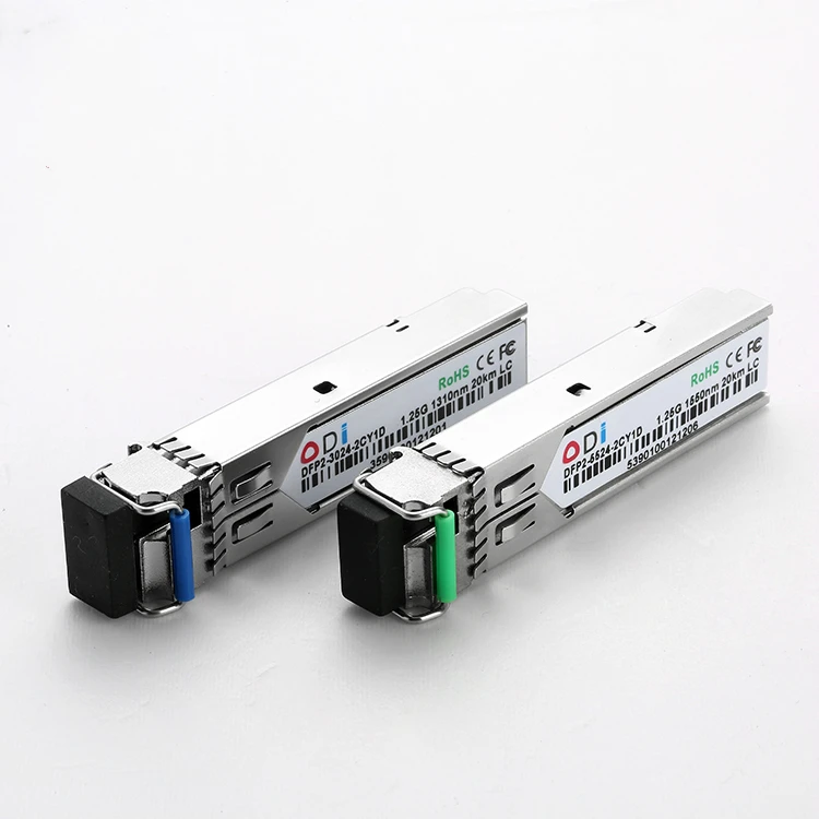 Transceptor óptico sfp 20km, 1.25g, 20km, 1550/1310nm lc