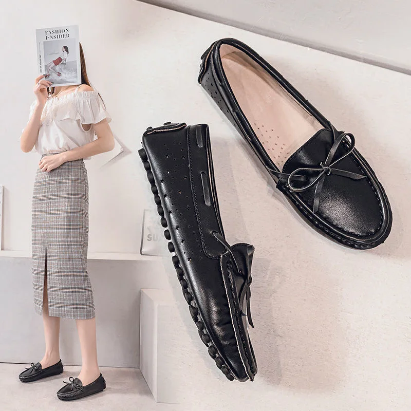 MOOKIAPI Chinese Brand High Quality Women\'s Shoes, 100% real leather, classic women\'s loafers women flats shoes summer shoes