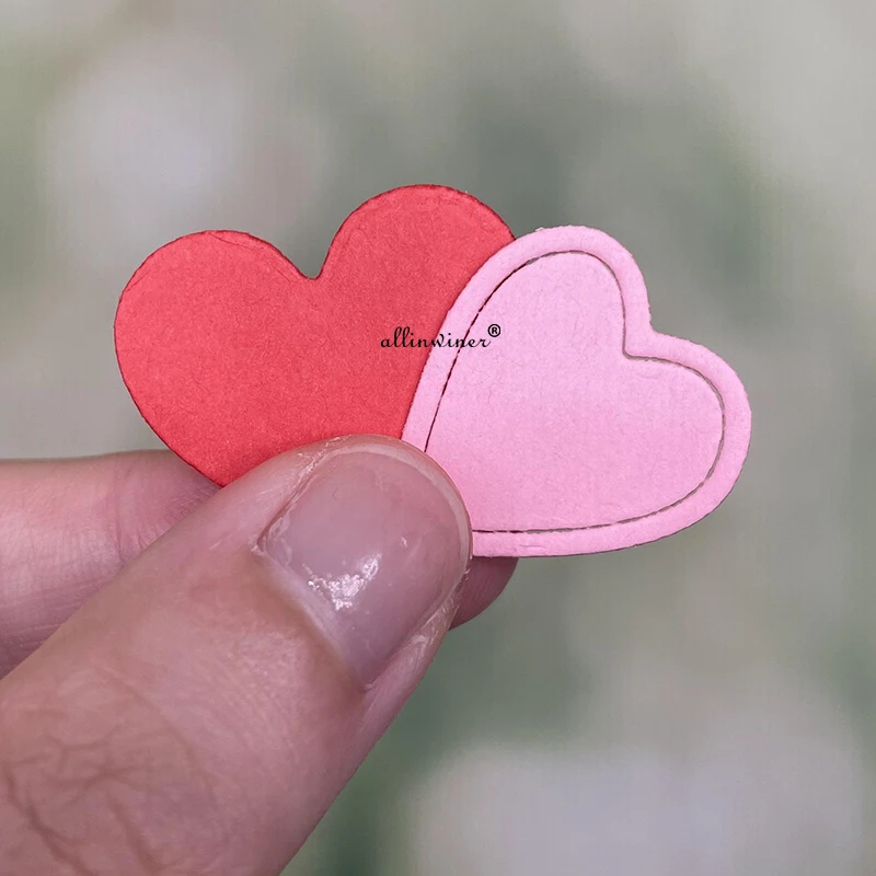 Heart love label decoration Metal Cutting Dies for DIY Scrapbooking Album Paper Cards Decorative Crafts Embossing Die Cuts