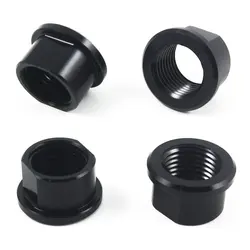 Bicycle Thru Axle Cap M15x1.5mm Bike Hubs Tube Shaft Skewers Nut 1.5mm Thread Pitch Front Axle Nuts M15 Bicycle Accessories