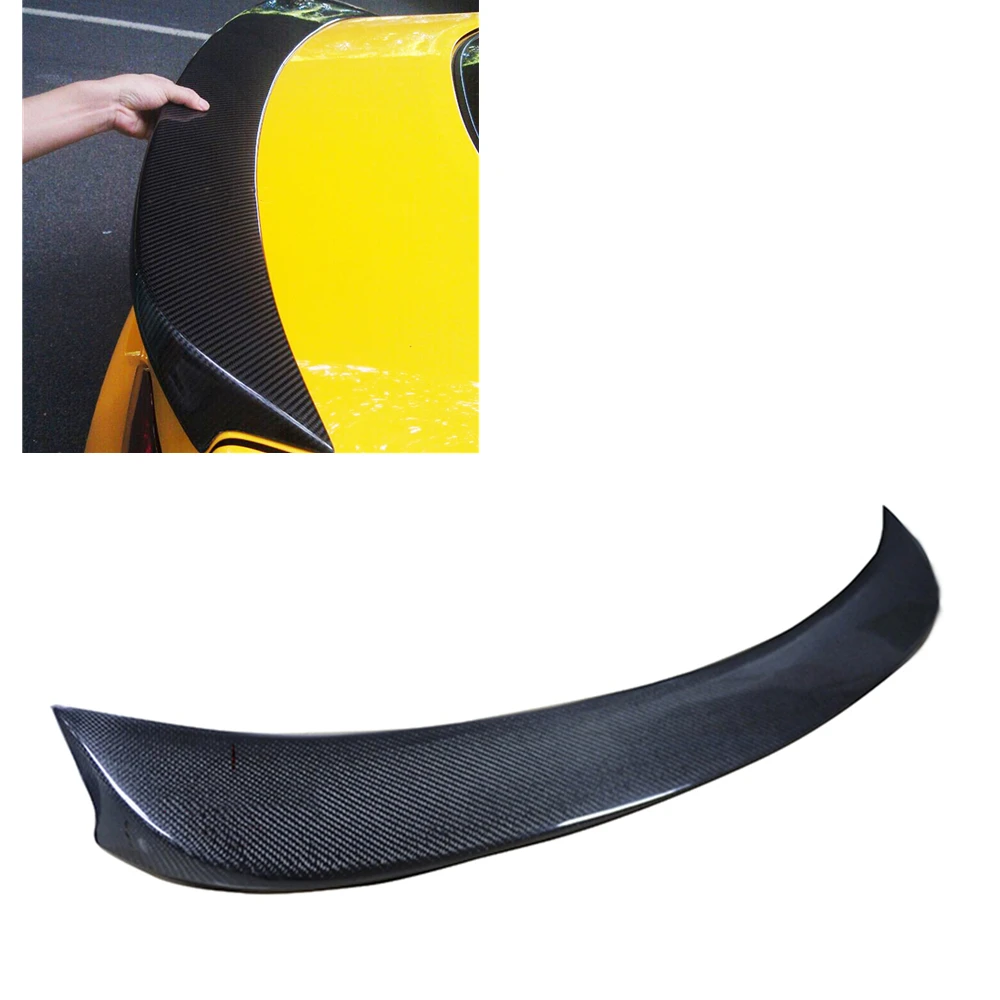 

Rear Spoiler Wing For Hyundai Genesis Coupe 2 Door 2009 2010 2011 2012 2013 Real Carbon Fiber Roof Trunk Decklid Splitter Lip