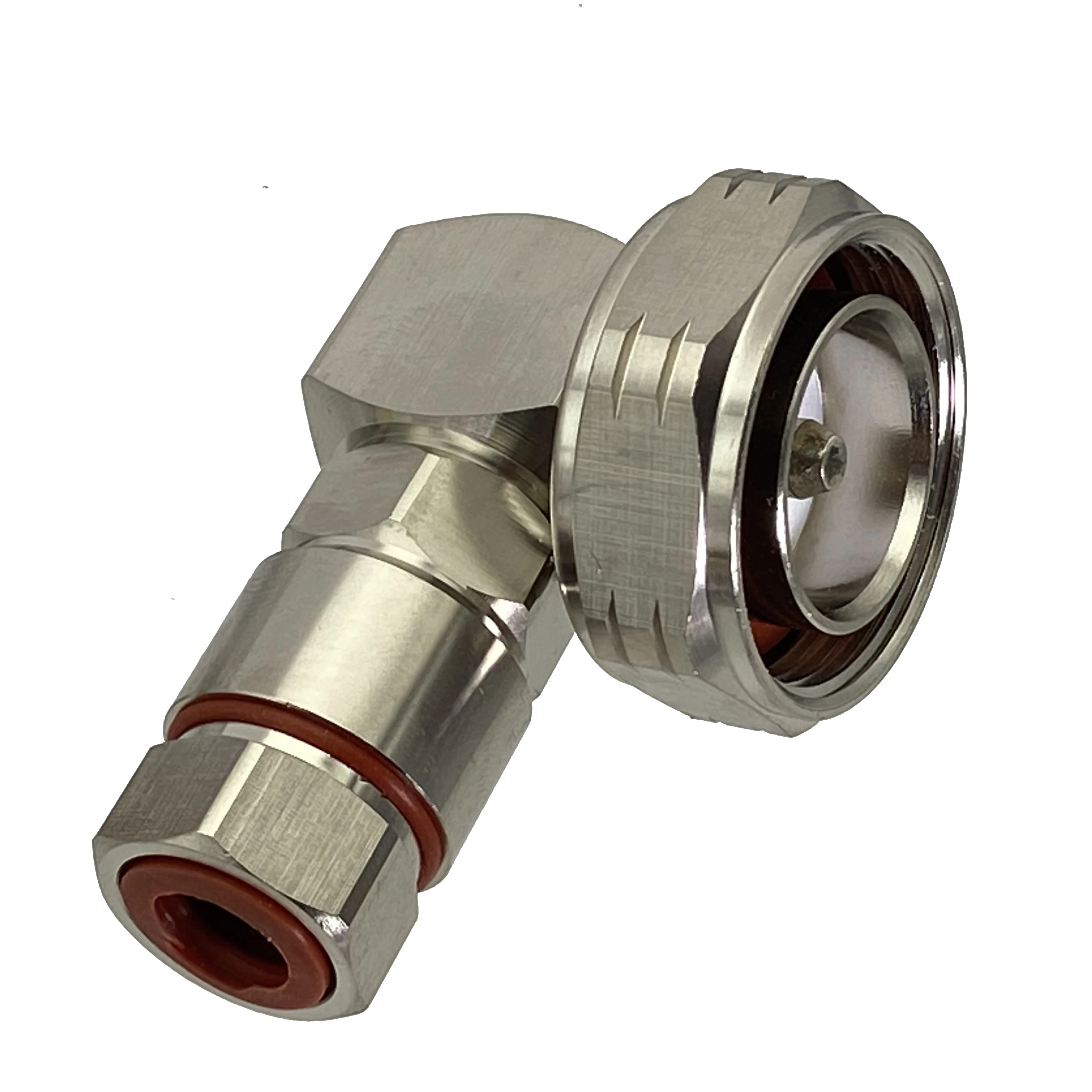 

1pcs Connector Adapter 7/16 L29 DIN Male Plug Clamp 1/2" Flexible RF Coaxial Converter Right Angle New Brass