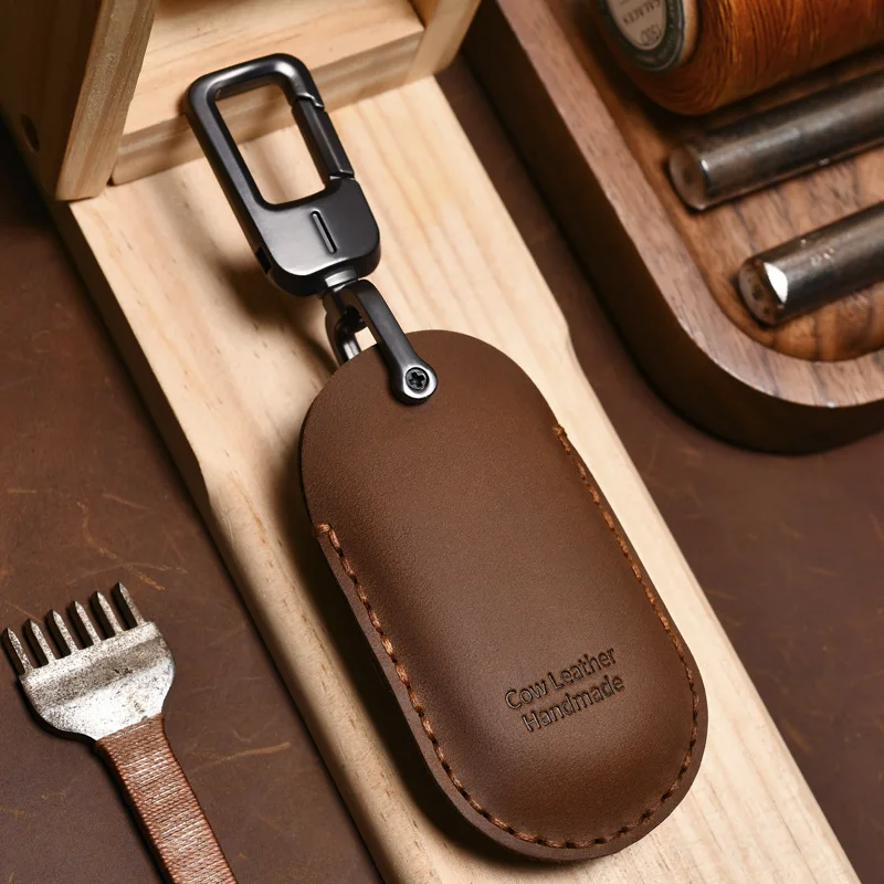 Leather Car Remote Key Fob Case Key Cover For Mercedes Benz 2021 C Class S Class W223 S350 S400 S450 S500 C200 C260 2021