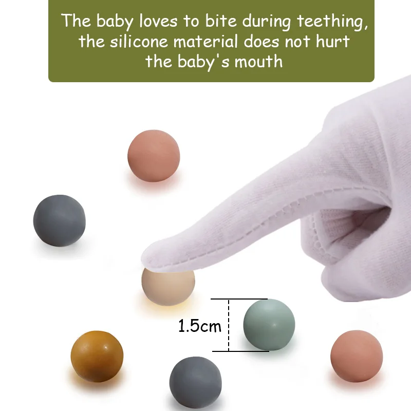 Teething Wood Rattles Toys Baby Nursing Bracelets Silicone Teether Baby Teether Bracelets Nursing Toys Gift