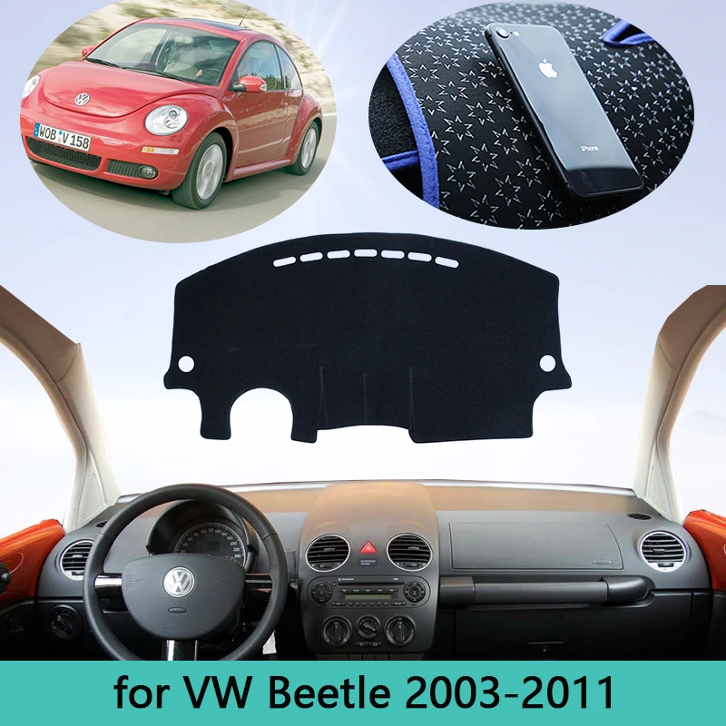

Коврик для приборной панели, коврик для приборной панели, подходит для VW Volkswagen Beetle 2003 ~ 2011, автомобильный Стайлинг, защита от солнца, ковер, автомобильные аксессуары, коврик