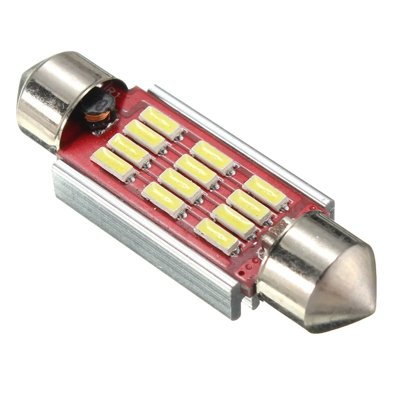 2 stücke/4 stücke/10 stücke Led Dome licht 36mm 39mm 42mm 4014 SMD 12LED canbus Innen Girlande Lampe Birne Lesen Licht Dropship