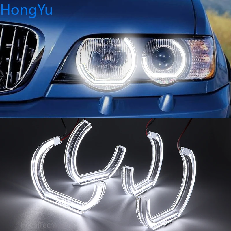 For BMW X5 X5M E53 2000 - 2006 Excellent quality DTM Style Ultra bright led Angel Eyes kit  rings DRL