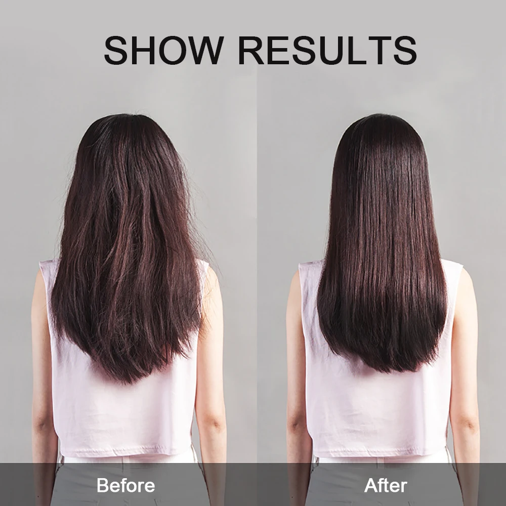 ผม Straightener แปรง30S ความร้อนอย่างรวดเร็วเซรามิค5อุณหภูมิปรับไฟฟ้าหวี