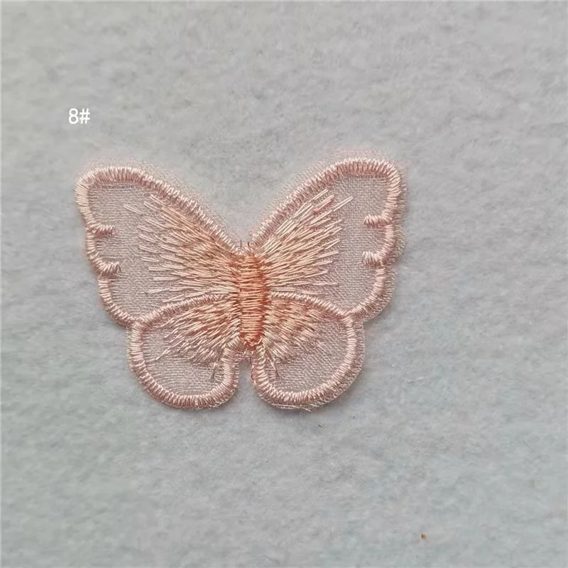 

1000 Pcs Mesh Butterfly Embroidery Patch Sewing Clothes Ironing Cloth Stickers Clothing Accessories Diy Girls Headwear Wholesale