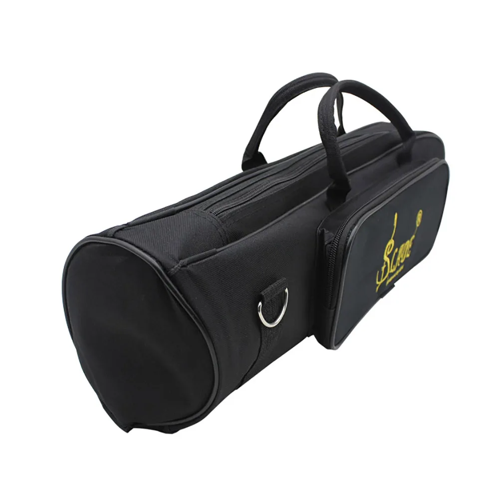 Trumpet Bag Soft Padded Thicken Brass Instrument Accessories Waterproof Oxford Cloth Single Shoulder Case With Handle Strap