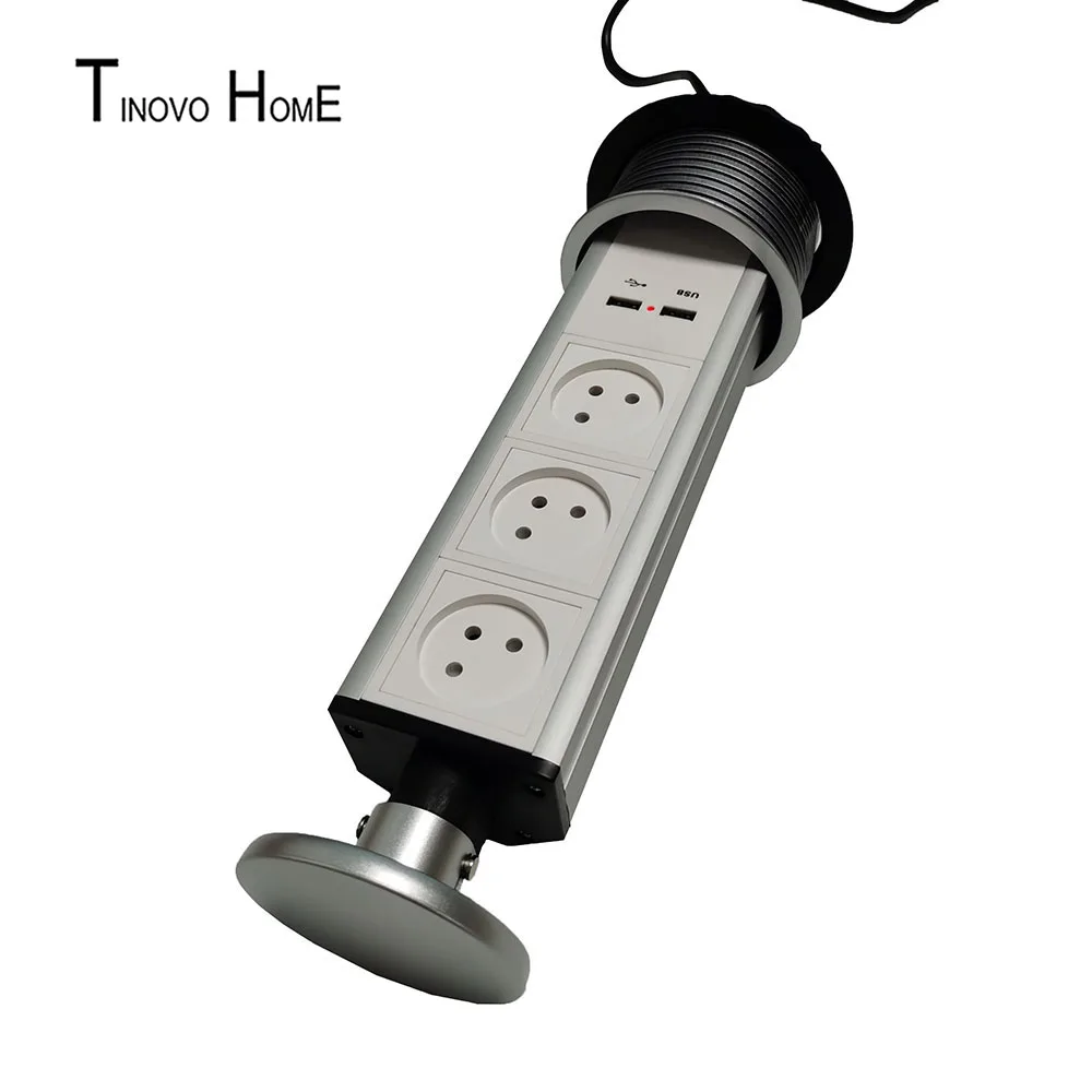 Israel socket/pull socket/desktop socket/office kitchen socket /3-position  socket with USB charging/