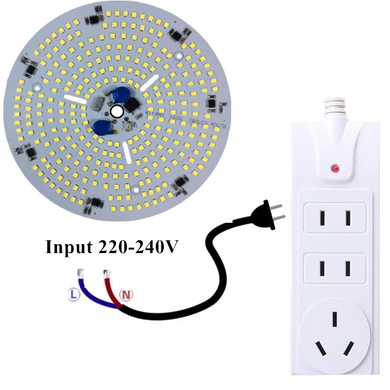 LED 220V 150W No Need Driver Light Engine Board Linear LED Lamps Cold White For LED Ceiling Mining Lamp Industrial Light For DIY