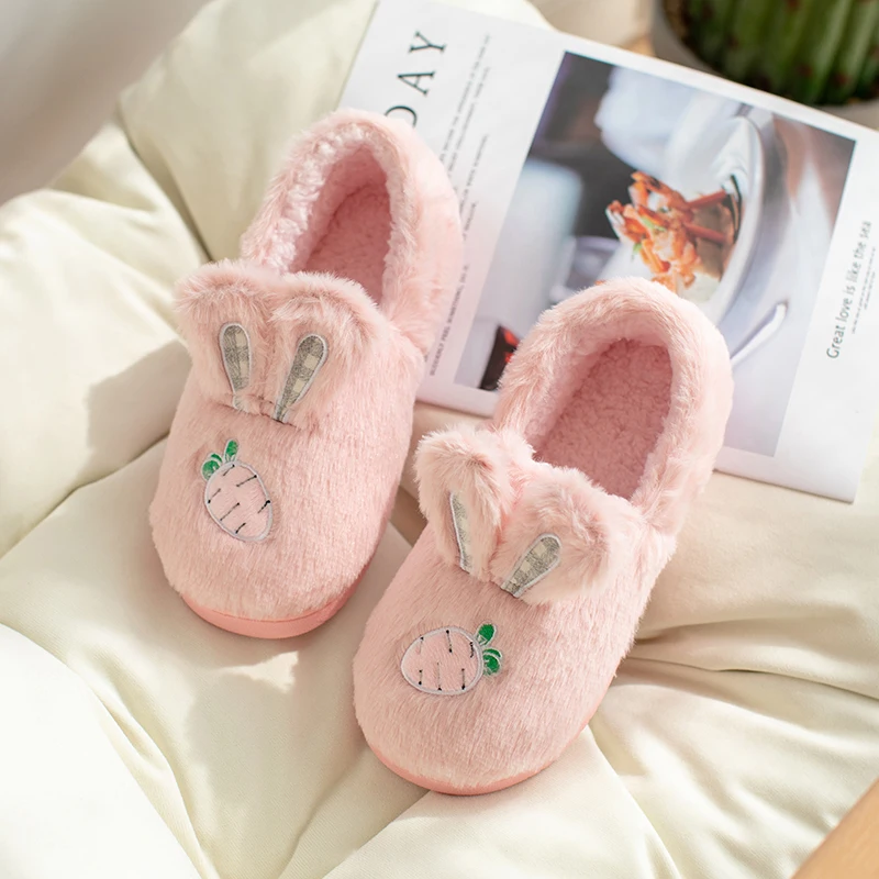 Women Indoor Warm Plush Lovers Home Women Slipper Winter House Floor Soft Gilr Cute Females Shoes