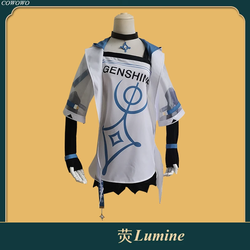 

Anime! Genshin Impact Lumine Game Suit Fashion School Uniform Cosplay Costume Halloween Party Outifit Dailydress Women 2021 NEW