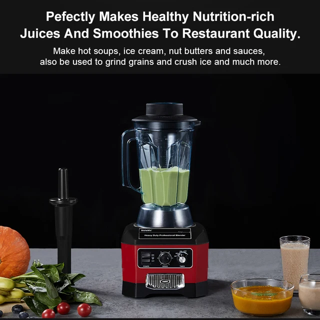 【7 Years Warranty】BPA Free Heavy Duty Professional Commercial Bar Blender Food Mixer Juicer Ice Crusher Smoothie Maker Max 2200W 4 【7 Years Warranty】BPA Free Heavy Duty Professional Commercial Bar Blender Food Mixer Juicer Ice Crusher Smoothie Maker Max 2200W 4