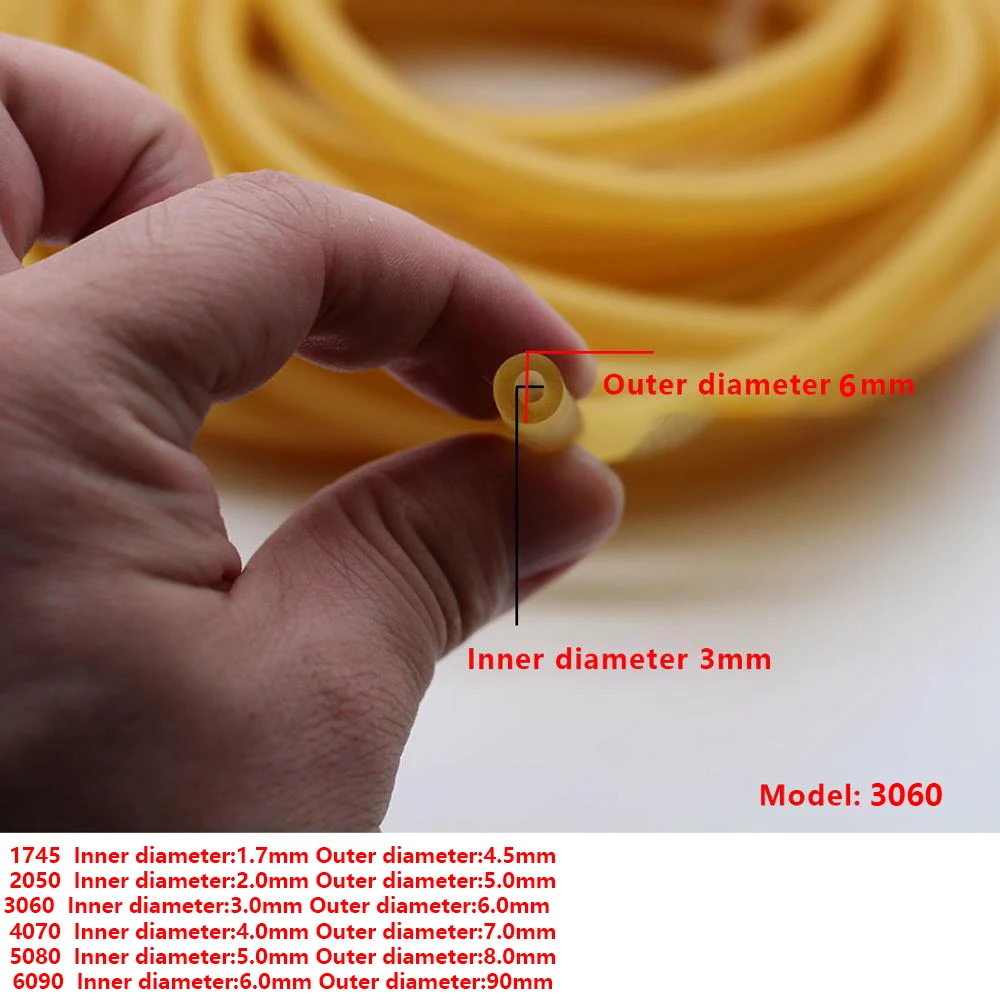 5/10m Latex Tube 1632/1745/1842/2050/3060/4070/5080/6090 Rubber Catapult Shooting Accessories