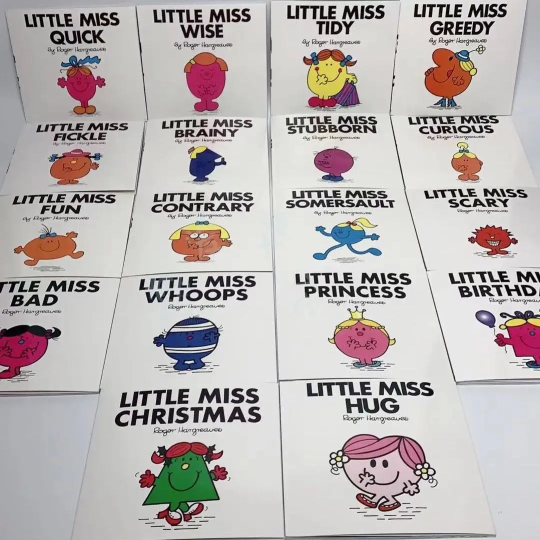 37 books/set Little Miss Children English Story Picture Book Learning English early education reading habit EQ for 3-8 years