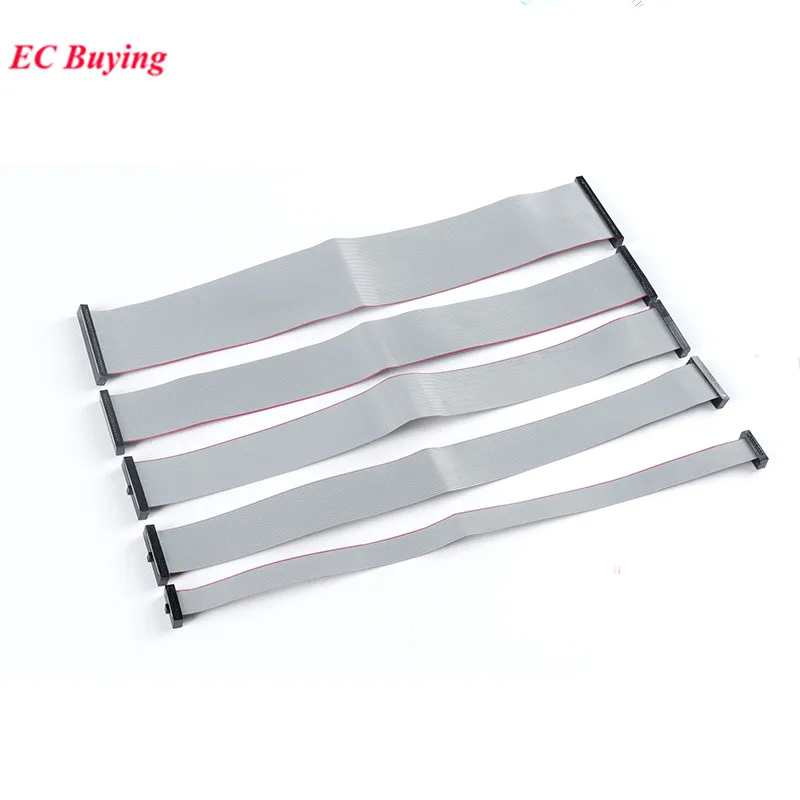 2 قطعة 1.27 مللي متر الملعب FC-6/8/10/12/14/16/20/24/26/30/34/40/50P دبوس 20 سنتيمتر AVR تحميل كابل FC رمادي شريط مسطح البيانات IDC موصل