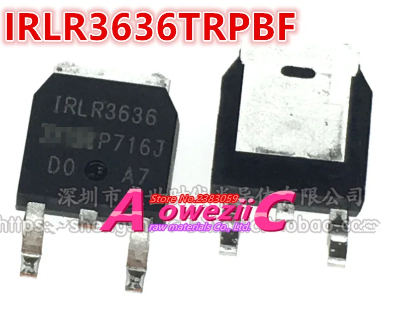 

Aoweziic 2018+ 100% new imported originaI IRLR3636TRPBF IRLR3636TR IRLR3636 TO-252N Channel MOSFET 66V 99A