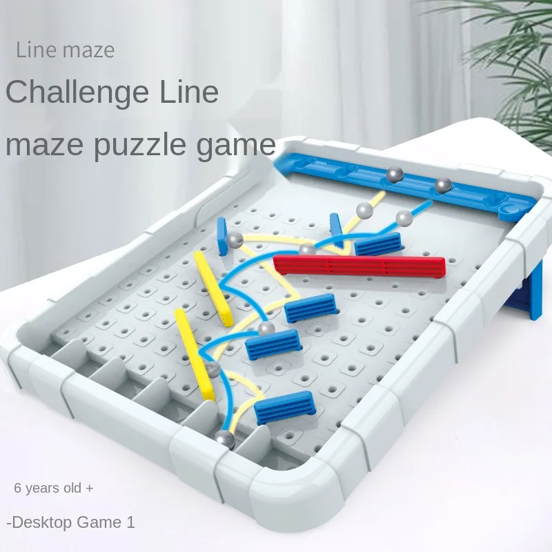 40 Challenges Pinball Line Maze Fun Parent-child Interactive Thinking Training Board Game Toys For Children