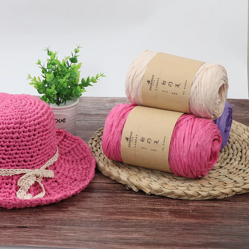 

Yarn For Knitting Rattan Line Crochet Handcraft Sunhat Making Thread para tejer Woolen DIY Crafts