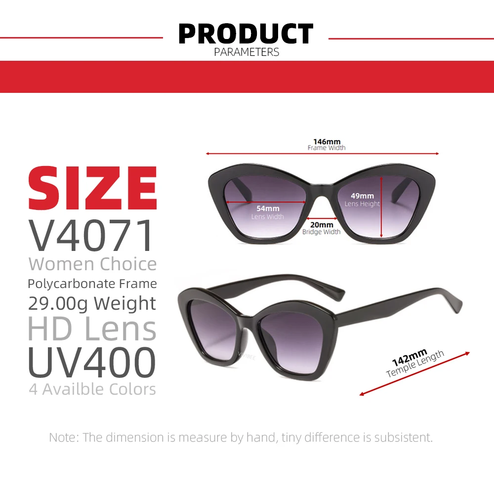 VIVIBEE Cat Eye 2026 Sunglasses Women Gradient Lens Retro Cateye Eyewear Summer Female Brand Design Sun Glasses