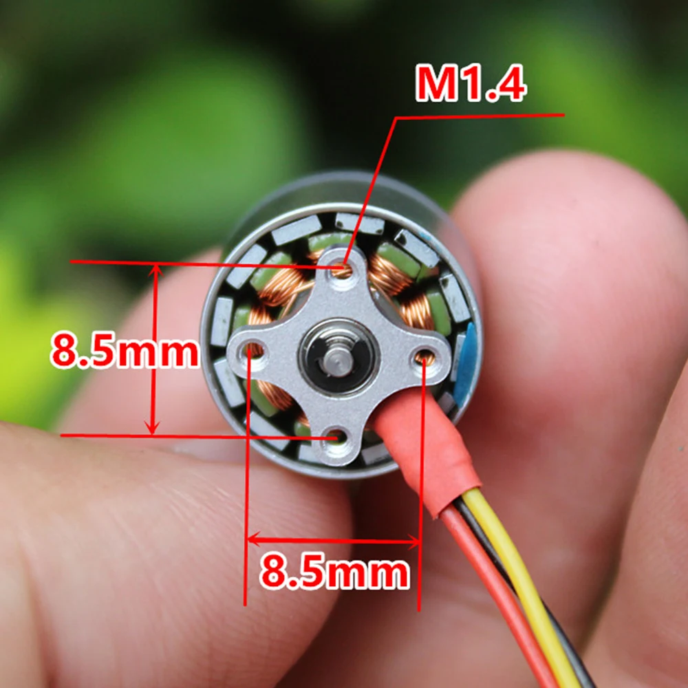 DC 3.7V-11.1V 7.4V 4300KV Mini 1104 3-phase Brushless Micro Motore Del Motore Esterno Del Rotore NdFeB Forte Magnete BLDC per Quadcopter Ala Fissa